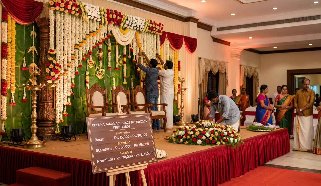 Marriage Stage Decoration in Chennai: Price Guide