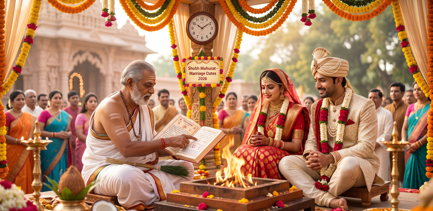 Marriage Dates 2026 Hindu Panchang | Shubh Muhurat